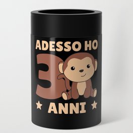 Children 3rd Birthday Monkey Adesso Ho 3 Anni Can Cooler