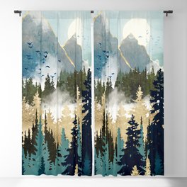 Misty Pines Blackout Curtain