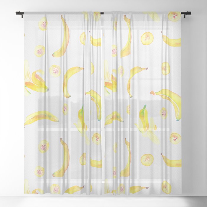 Bananas Sheer Curtain