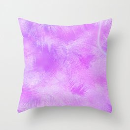 Soft violet lily lines Throw Pillow