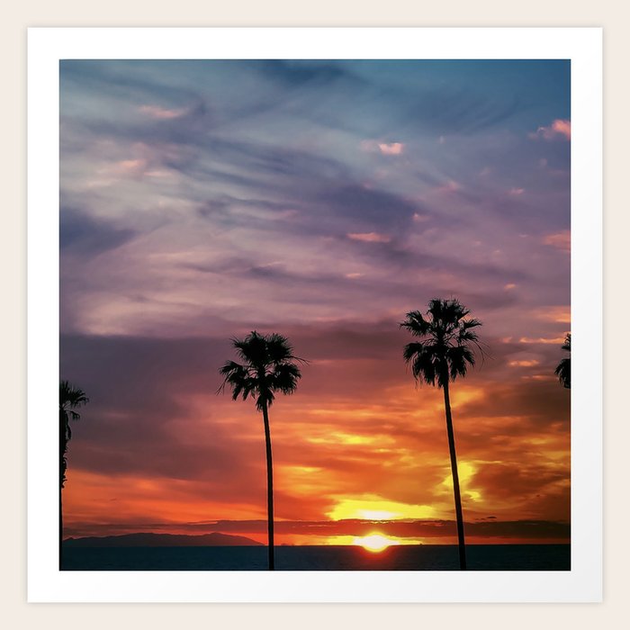 Southern California Sunset Art Print By Ryyoung Society6