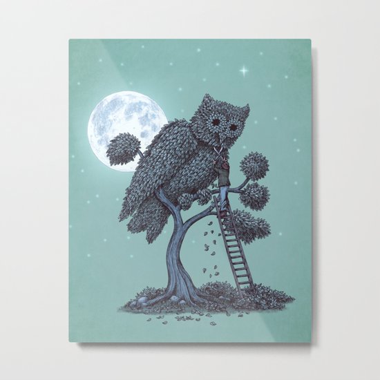 The Night Gardener Metal Print