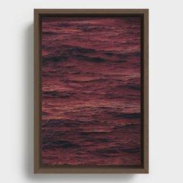 Red water Framed Canvas