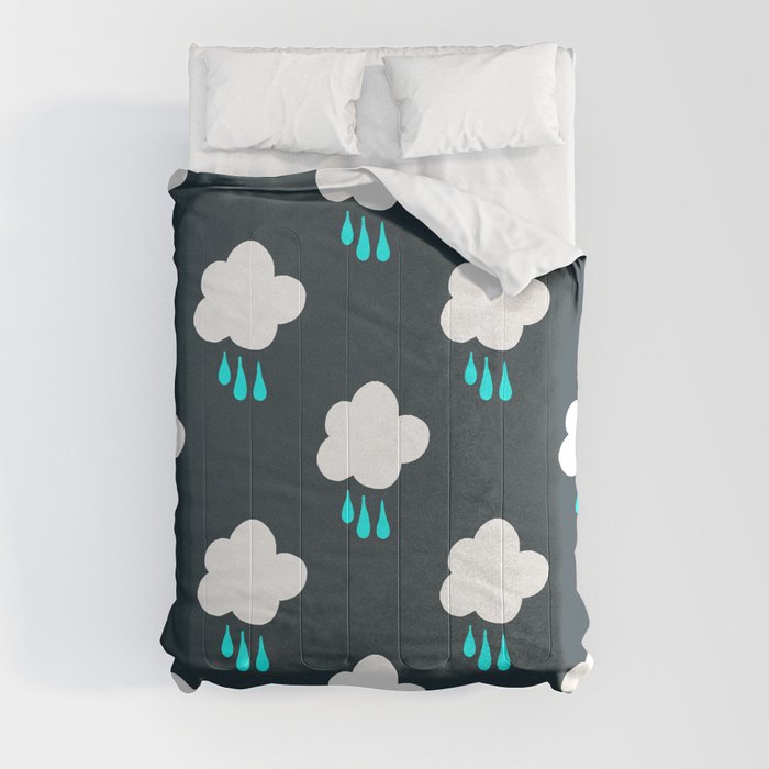 Rain Cloud Pattern Comforter