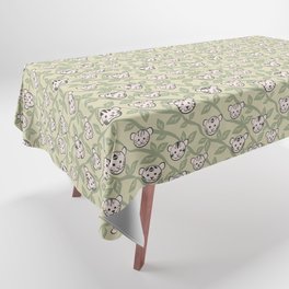 Forest Tiger Strips (GreyGreen) Tablecloth