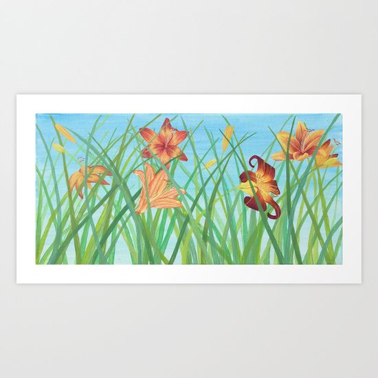 Lilly Garden Art Print