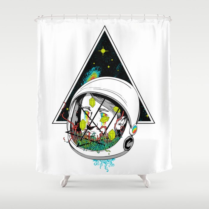 Space Gummies Shower Curtain