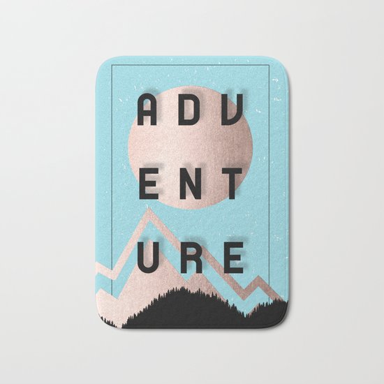 Adventure Rosegold Sunrise Bath Mat