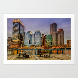 Boston Financial District Art Print