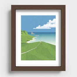 Path to the Sea (2020) Recessed Framed Print
