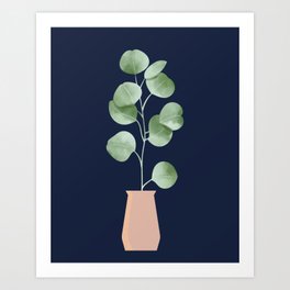 Plant in Vase 4, Minimalist Art Print