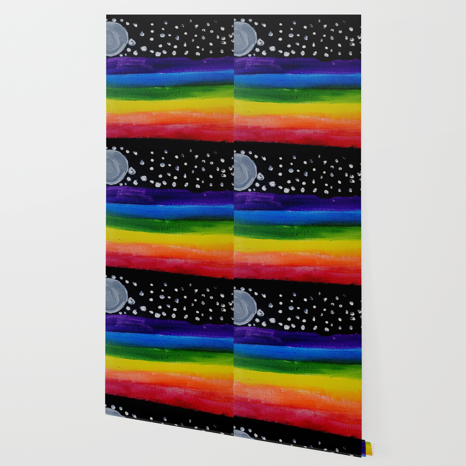 The Rainbow Road At Night Wallpaper By Eanneart Society6