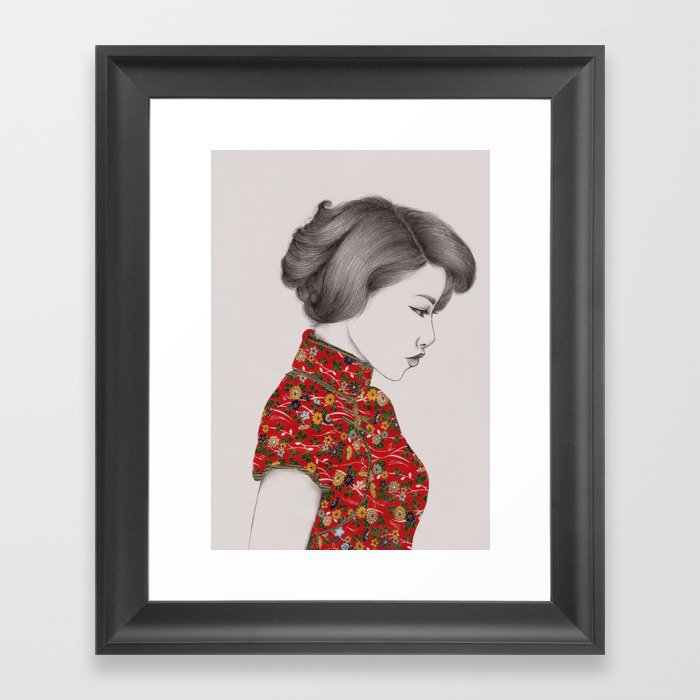 Paper Doll Framed Art Print By Thewhitedeer Society6