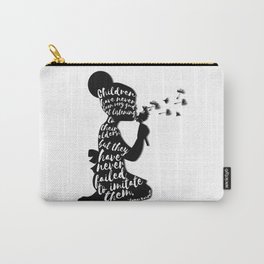 Children have never been very good at listening to their elders, but they have never failed to imita Carry-All Pouch | Bookworm, Elders, Therapist, Listen, Jamesbaldwin, Childrenart, Children, Child, Educational, Literature 