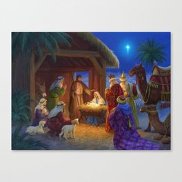 Nativity Scene Canvas Print