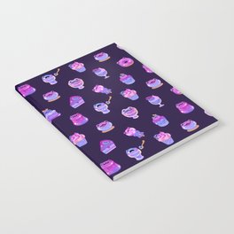 Blueberry frog - dark Notebook