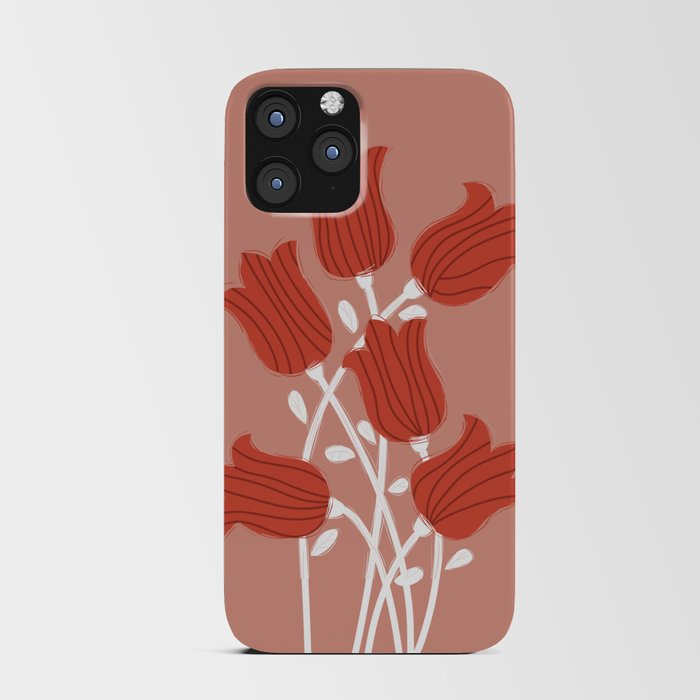 Bunch Of Red Flowers - Botany no3 iPhone Card Case