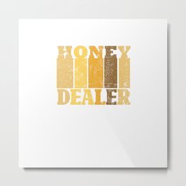 Beekeeper Honeycomb Beekeeping Honey Bee Metal Print | Animal, Beekeeper, Bees, Beehappy, Gift, Honey, Honeybee, Bumblebee, Insects, Honeycomb 