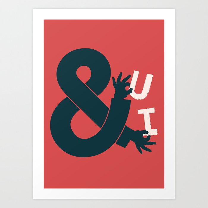 You and I, Ampersand Art Print