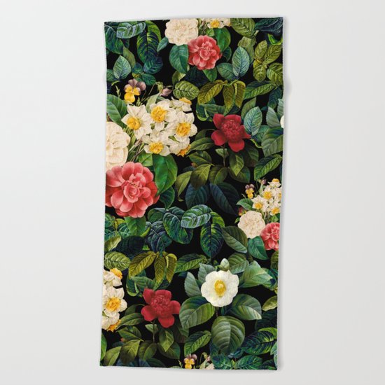 NIGHT FOREST VIII Beach Towel