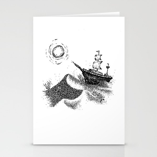 Sand Sailing Stationery Cards