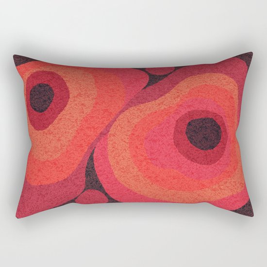 Danish Digital Flower Rug Rectangular Pillow