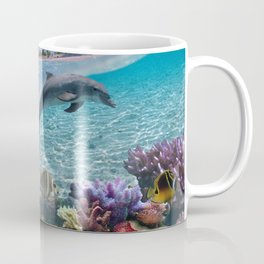 Coral Reef and Dolphins Mug