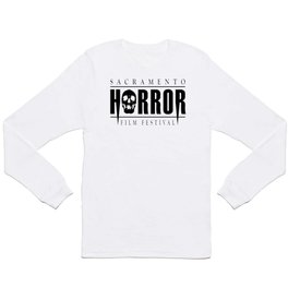 Sacramento Horror Film Festival Black Logo Long Sleeve T Shirt