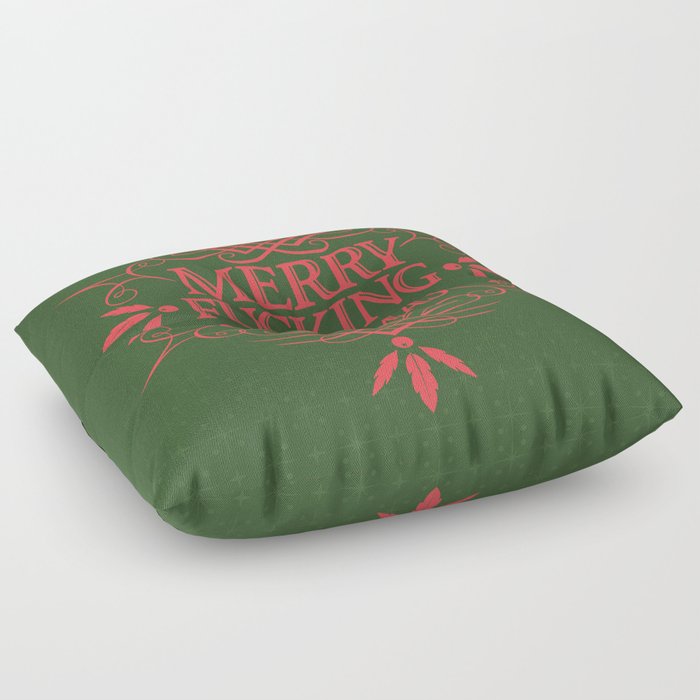 Merry Effin Christmas Floor Pillow