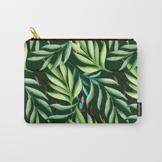 Leaf pattern. Watercolor Carry-All Pouch
