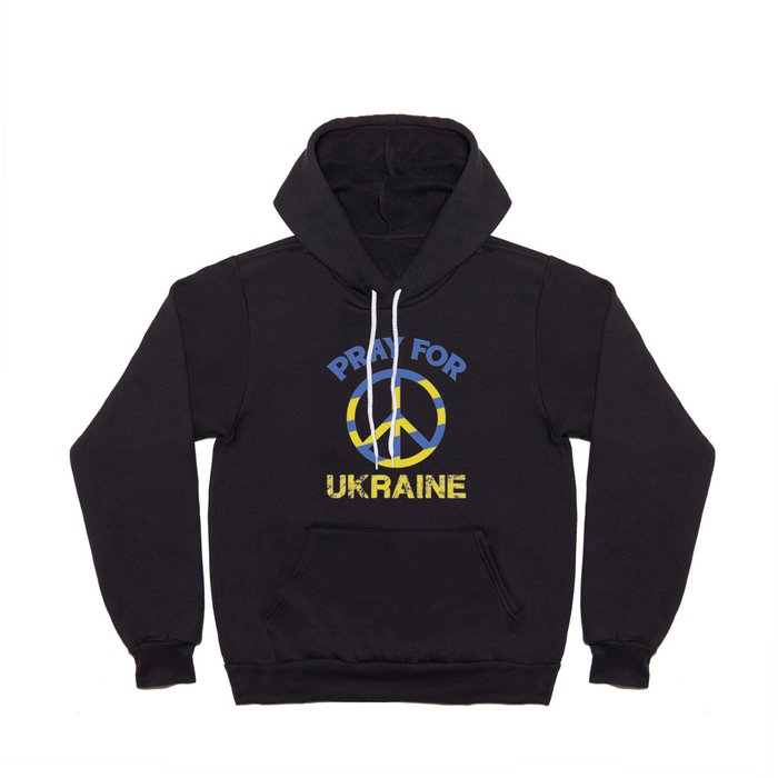 Pray For Ukraine Peace Sign Hoody