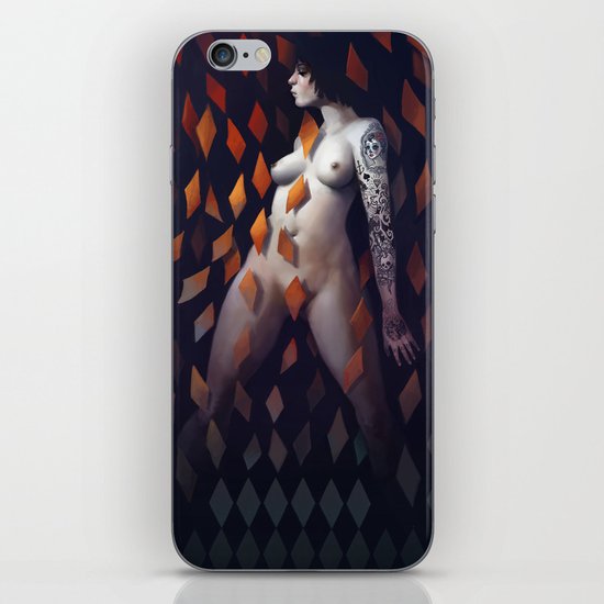 Queen of Diamonds iPhone & iPod Skin