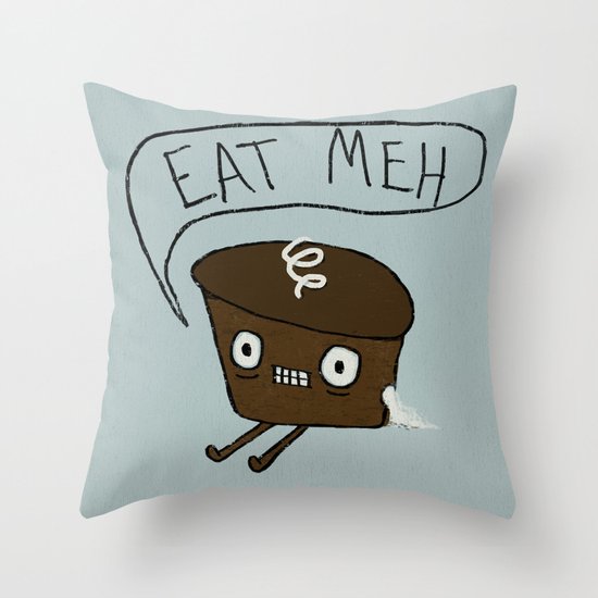 Eat Me Cupcake Throw Pillow