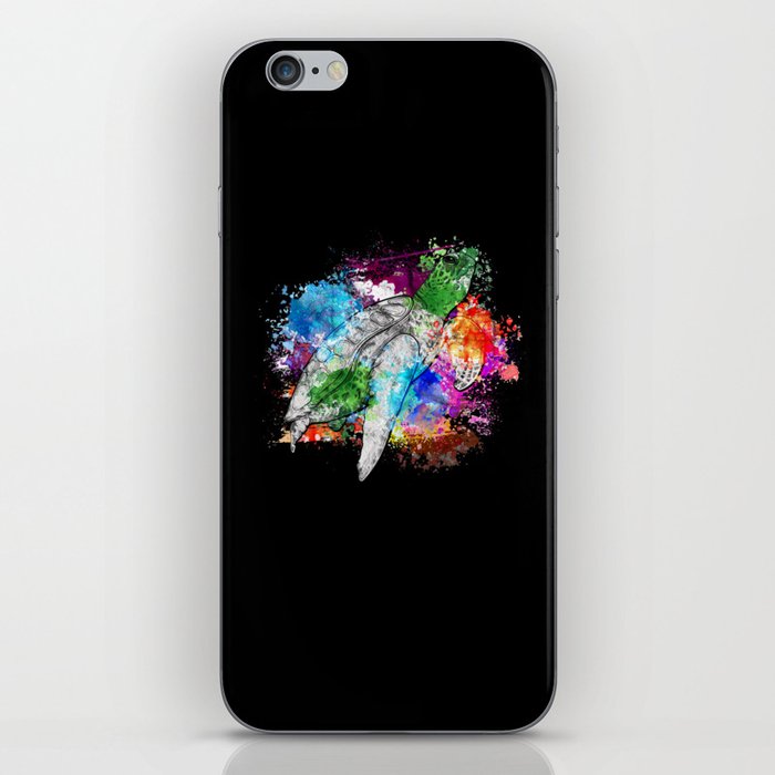 Turtle Relaxed Chilling Sea Ocean Beach iPhone Skin