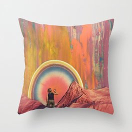 Pulling The Cosmic Tooth Throw Pillow