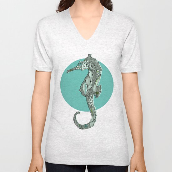 Seahorse Unisex V-Neck