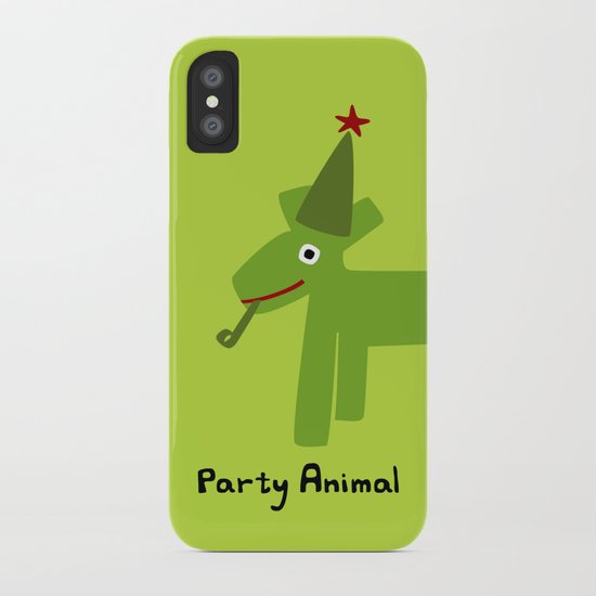 Party Animal-Green iPhone Case