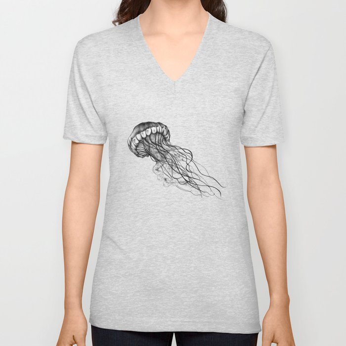 Jellyfish V Neck T Shirt