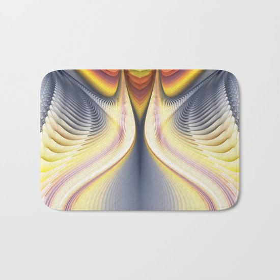 Fractal Waves 2 Bath Mat