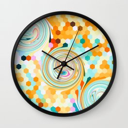 Psyched Bubble-bee Wall Clock