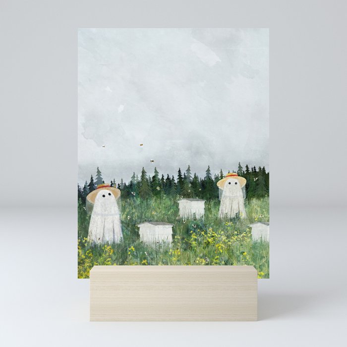 There's Ghosts By The Apiary Again... Mini Art Print
