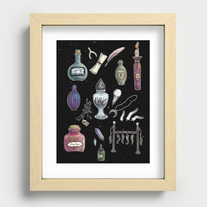 Witches' Stash Recessed Framed Print