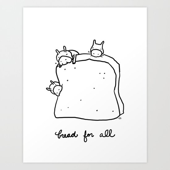 bread for all Art Print