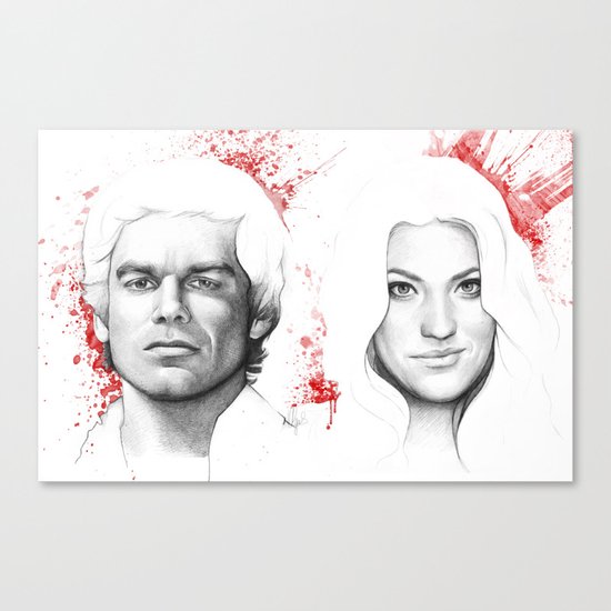 Dexter and Debra Canvas Print