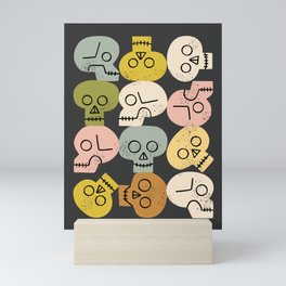 Happy Skulls Mini Art Print