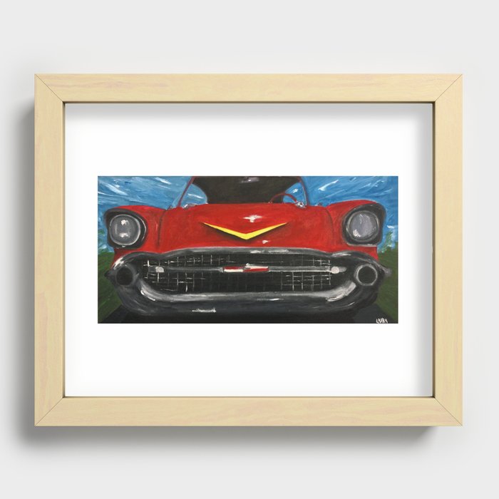 Cherry Cola Car Recessed Framed Print