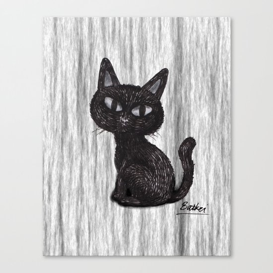 BLACK CAT 2 Canvas Print