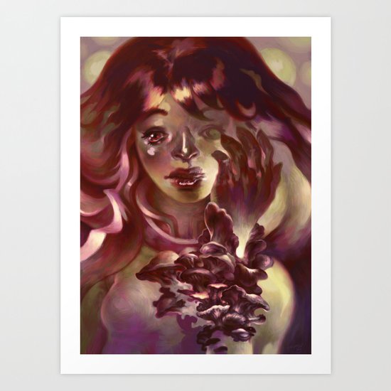 Girl Hand Girl Art Print