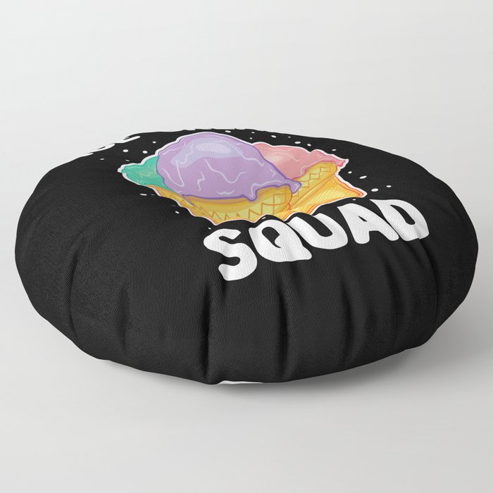 Ice Cream Squad Floor Pillow