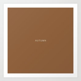 Autumn Art Print